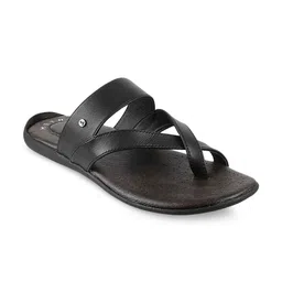 Metro Men Black Solid Comfort Sandals-image-44