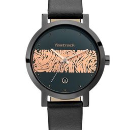 Fastrack Women Green & Peach-Coloured Analogue Watch-3