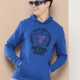 HERE&NOW Pure Cotton Printed Hooded Sweatshirt-picture-41