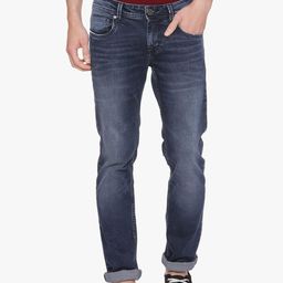Basics Men Navy Blue Skinny Fit Low-Rise Clean Look Stretchable Jeans-picture-17