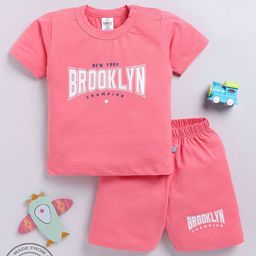 YK X Tinyo Infant Boys Typography Printed Pure Cotton Clothing Set-image-77