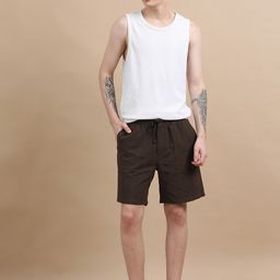 StitchX Men's Loungewear Textured Seersucker Resort Short-image-86