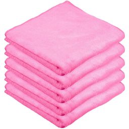 Kuber Industries Pink 5 Pcs Microfiber Towels For Car-67