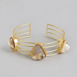 Anouk Mother of Pearl Gold-Plated Cuff Bracelet-58