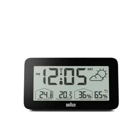 Braun Black Contemporary Rectangle Shaped Alarm Clock-picture-15