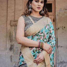 DIVASTRI Woven Design Zari Silk Blend Paithani Saree-image-95