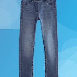 Allen Solly Junior Girls Blue Light Fade Stretchable Jeans-image-38