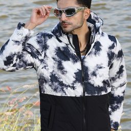 Campus Sutra Men Tie and Dye Lightweight Biker Jacket-image-96