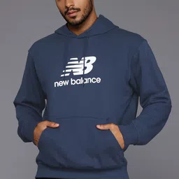 New Balance Sport Essentials French Terry Logo Relaxed Fit Hooded Sweatshirt-image-1