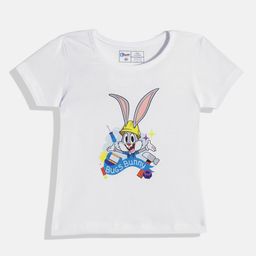 Eteenz Girls Premium Cotton Bugs Bunny Printed T-shirt-image-27
