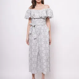 Western Era Printed Off-Shoulder Linen Basic Jumpsuit-picture-10