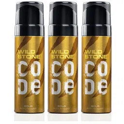 Wild stone Men Set of 3 Code Gold Perfume Body Spray-13