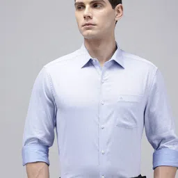 Arrow Manhattan Slim Fit Textured Pure Cotton Formal Shirt-picture-24