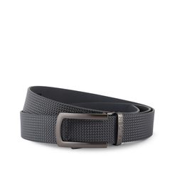 HALDEN Men Slider Buckle Closure Textured Casual Belt-image-2