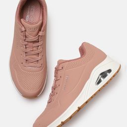 Skechers UNO - STAND ON AIR Women Rose Perforated Memory Foam Sneakers-8