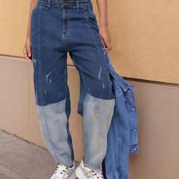 The Roadster Life Co. Women Colorblock Bae Baggy Jeans-image-5