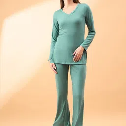 all about you Pure Cotton V-Neck Top With Trouser Co-Ords-image-80