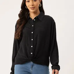 Rue Collection Twisted Shirt Style Top-image-45