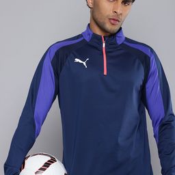 Puma dryCELL individualLIGA Quarter-Zip Slim Fit Football T-shirt-image-99
