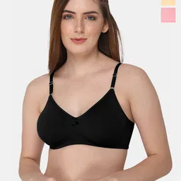 intimacy LINGERIE Pack Of 3 Medium Coverage Cotton Everyday Bra- All Day Comfort-image-59