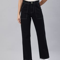 ADBUCKS Wide Leg High-Rise Jeans-image-44