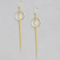 Carlton London Gold-Plated CZ Contemporary Drop Earrings-22