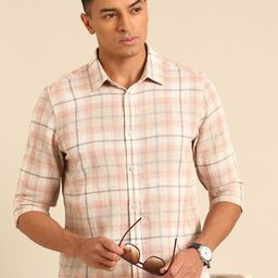 Being Human Slim Fit Checked Pure Cotton Casual Shirt-image-40