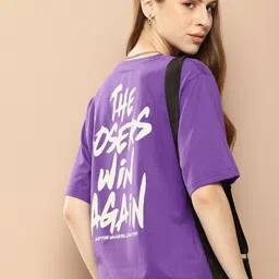 Difference of Opinion Printed Oversized Pure Cotton T-shirt-image-72