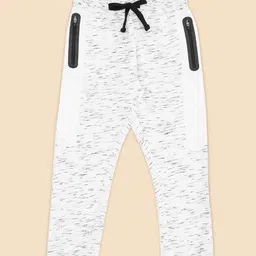 Pantaloons Junior Boys White & Black Abstract Joggers-picture-26