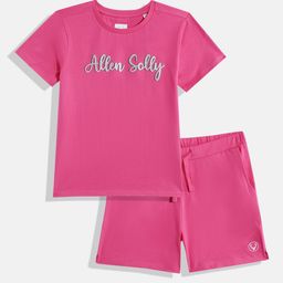 Allen Solly Junior Girls Cotton Printed T-shirt with Shorts-image-68
