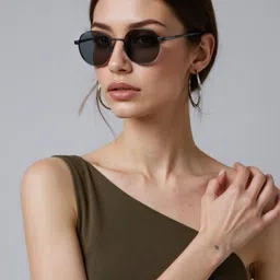 RORCE Unisex Round Sunglasses with UV Protected Lens RS20BLF-48