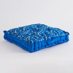 SKANDA FAB Blue & White Printed Pure Cotton Floor Cushions-image-93