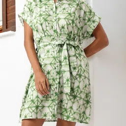 DressBerry Artistic Girly Edge Dyed Shirt Style Dress-image-57