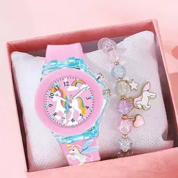 Ziory Girls Dial & Bracelet Style Straps Analogue Watch ZY20245647-32