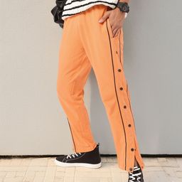 Kook N Keech Button-Up Embellished Detail Track Pants-image-62