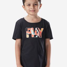 Domyos By Decathlon Kids-Unisex Typography Printed Pure Cotton Tshirts-image-24