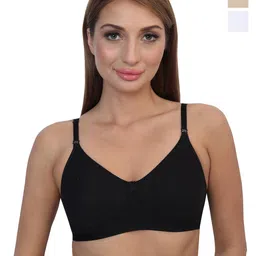 Glamoras Pack of 3 Non Padded All Day Comfort T-shirt Bra - Full Coverage-45