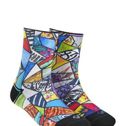 Dynamocks Unisex Pack of 2 Printed Above Ankle-Length Socks image 2