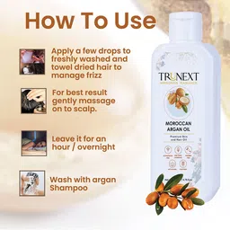 TRUNEXT Pure & Natural Moroccan Argan Oil 200 ml image 4