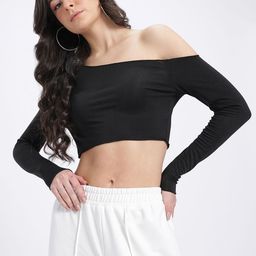 glitchez Less Is More One Shoulder Crop Fitted Top image 3