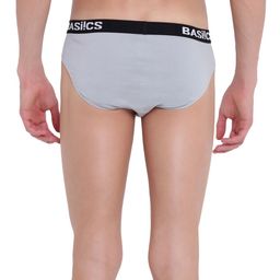 BASIICS by La Intimo Men Grey Pack of 2 Briefs BCSBR11B0770 image 2