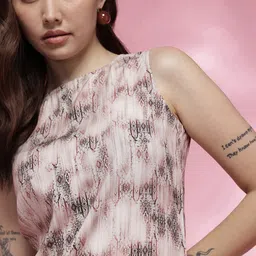 Anouk Rustic Abstract Print Top image 5