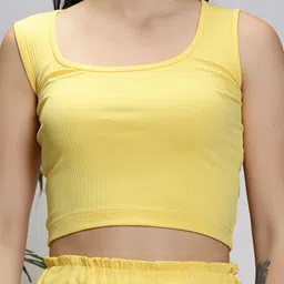 Sera Basics One Shoulder Crop Fitted Top image 2
