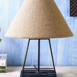 Devansh Beige Solid Traditional Frustum Table Lamp image 2