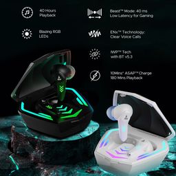 boAt Immortal 131 With 40H Battery Life, Quad Mics, RGB Lights & ENX Wireless Earbuds image 2