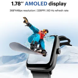 NOISE Unisex ColorFit Pro 4 Alpha 1.78" AMOLED Display Smart Watch image 5