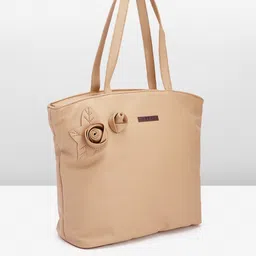 Caprese Structured Shoulder Bag with Applique image 4