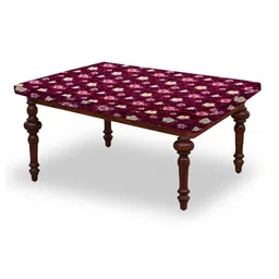 Stylista Red & Yellow Floral Printed Waterproof Table Cover-picture-16