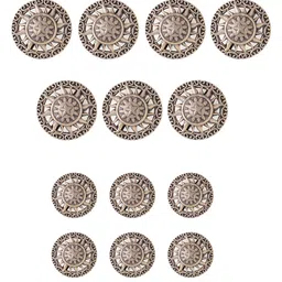 COSA NOSTRAA Set Of 13 Metallic Sun Buttons image 2