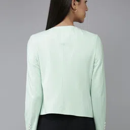 van heusen woman Van Heusen Micro Checked Front-Open Formal Jacket image 4